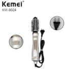 كيمي فرشاة مجفف شعر دوارة KM-8024 من الأمام مع تصميم مخصص لتجفيف وتصفيف الشعر
